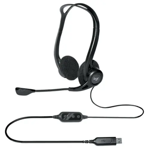 USB bedrade headset Logitech 960