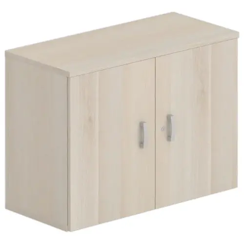 Lage melamine kast 2 deuren 73x100x42cm licht acacia