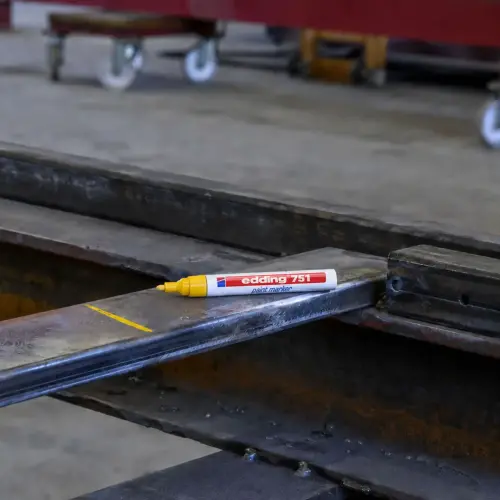 Verfmarker EDDING 751 - Fijne punt - geel