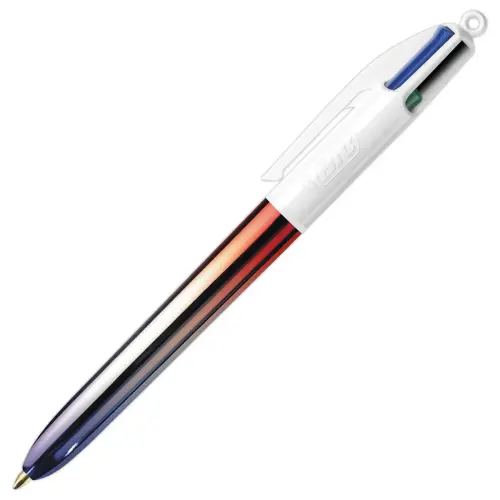 BIC balpen 4 kleuren gemiddelde schrijfdikte gradient 
