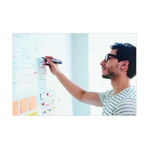 Edding retract 12 blauwe marker voor whiteboards