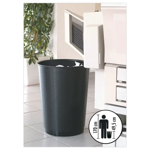 Papiermand CEP 133 in PP - 40 liter - Zwart