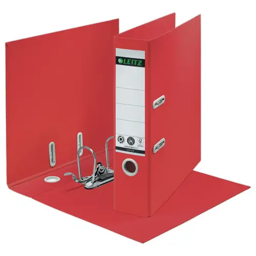 Leverarchief 180° LEITZ Gerecycled A4 - Rug 8 cm - Rood