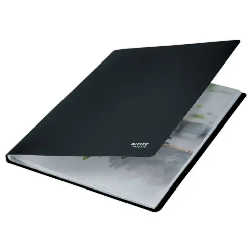 Documentbeschermer recycled PP - 40 hoezen - zwart