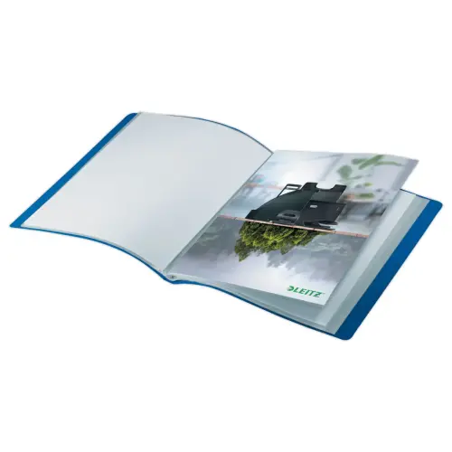 Documentbeschermer recycled PP - 40 hoezen - blauw