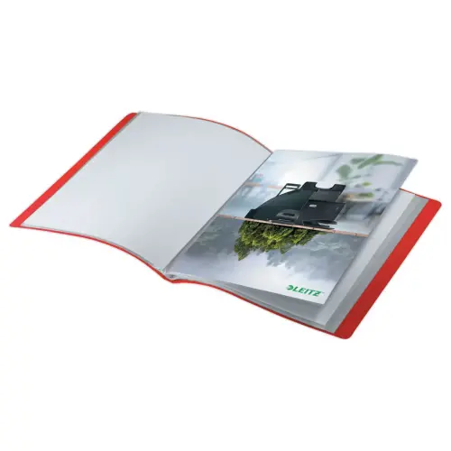 Documentbeschermer recycled PP - 40 hoezen - rood