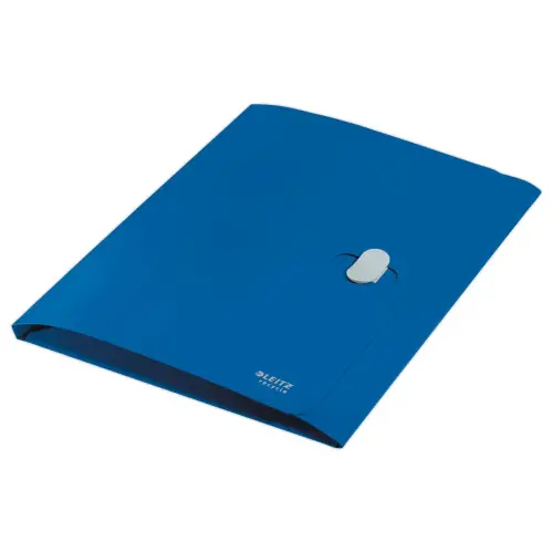 Map LEITZ 3 flappen - gerecycleerd PP - blauw 