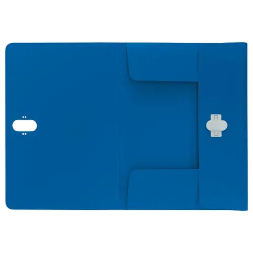 Map LEITZ 3 flappen - gerecycleerd PP - blauw 