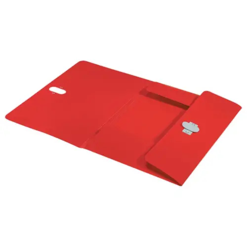 Map LEITZ 3 flappen - gerecycleerd PP - rood 