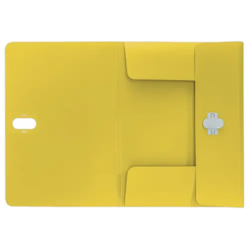 Map LEITZ 3 flappen - gerecycleerd PP - geel