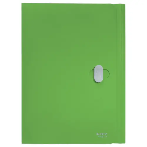 Map LEITZ 3 flappen - gerecycleerd PP - groen