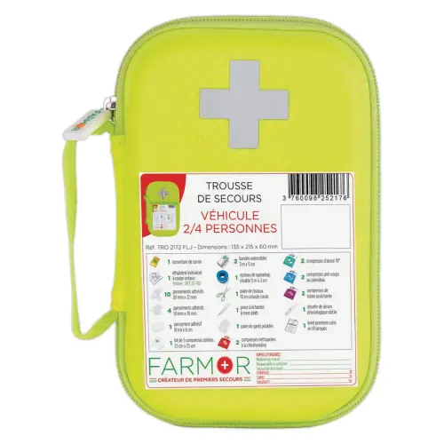EHBO-kit voor voertuigen voor 2 tot 4 personen