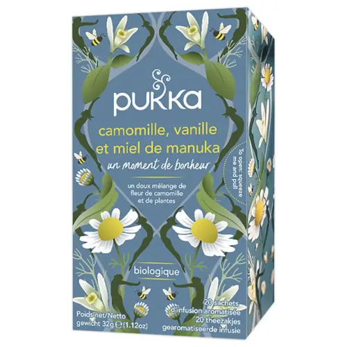 20 Pukka kamille vanille honing infusie zakjes