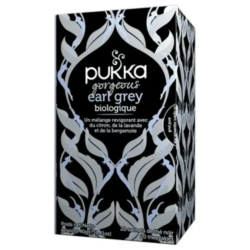 20 Pukka gorgeous Earl Grey biologische zwarte theezakjes