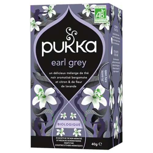 20 Pukka gorgeous Earl Grey biologische zwarte theezakjes