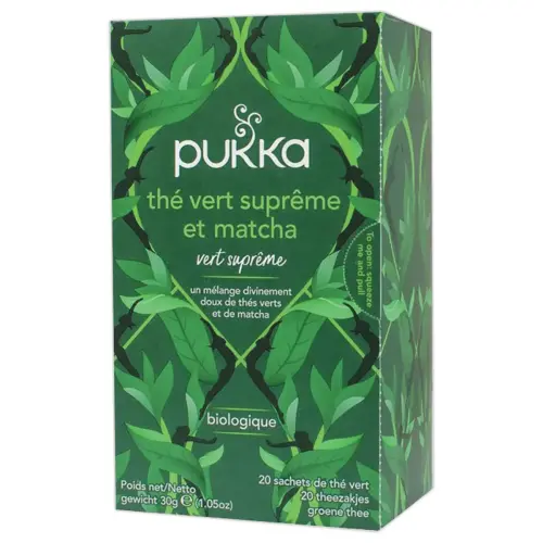 20 Pukka matcha supreme groene thee zakjes