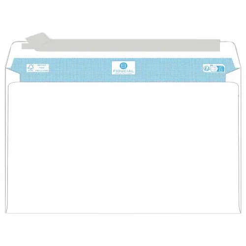 500 witte gerecycleerde enveloppen 162x229 fen 45x10080 gr siliconen Fiducial
