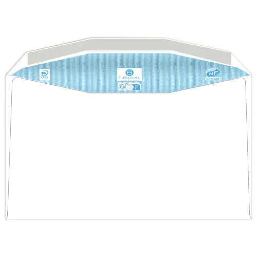500  witte MSPA-enveloppen 162x229 ven 45x100 80gr gecoat Fiducial 