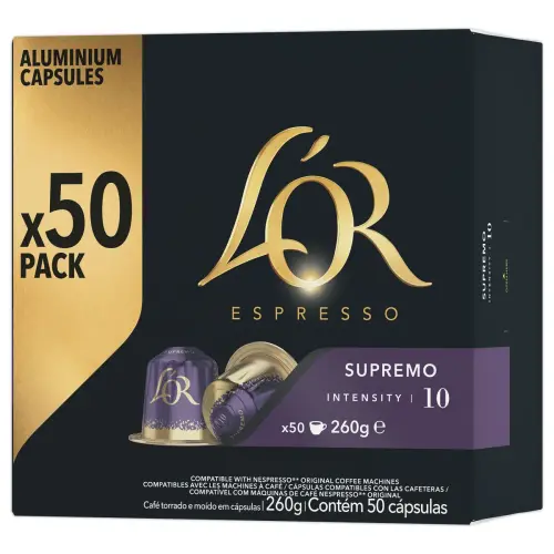 50 koffiecapsules L'OR Espresso Supremo