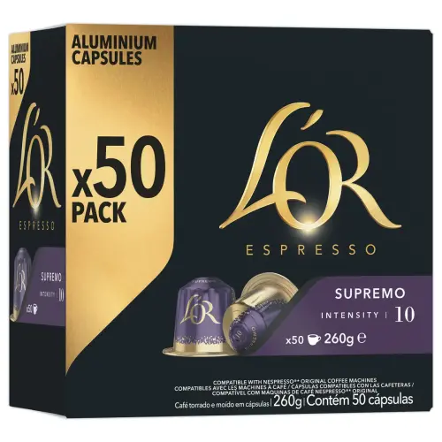 50 koffiecapsules L'OR Espresso Supremo