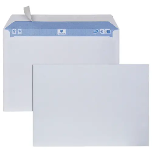 250 witte enveloppen 229x324 90g siliconen