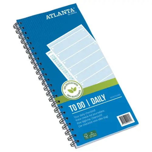 Notaboekje "To do" Atlanta - 297x140mm- 125p - dagplanning