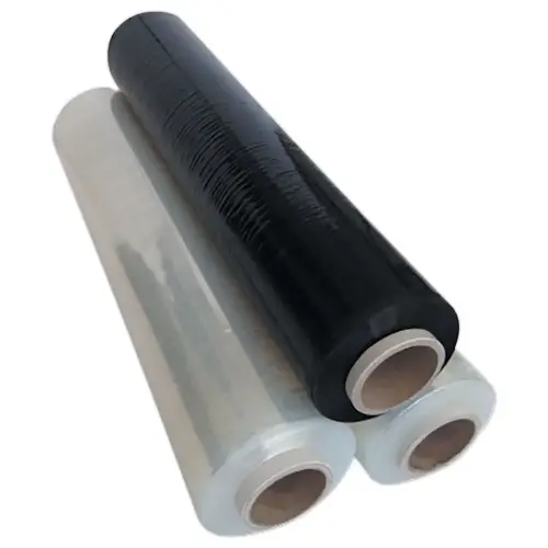 6 handmatige stretchfolie rollen 17µ - 450mm x 270m wit