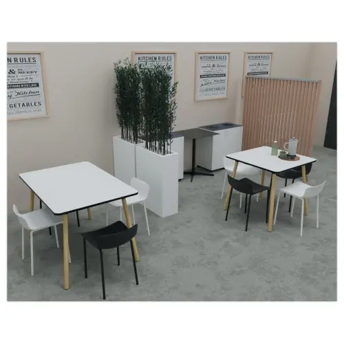 Tabouret POPP met lage rugleuning wit H60 