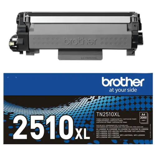 Brother TN2510XL hoge capaciteit zwarte lasercartridge