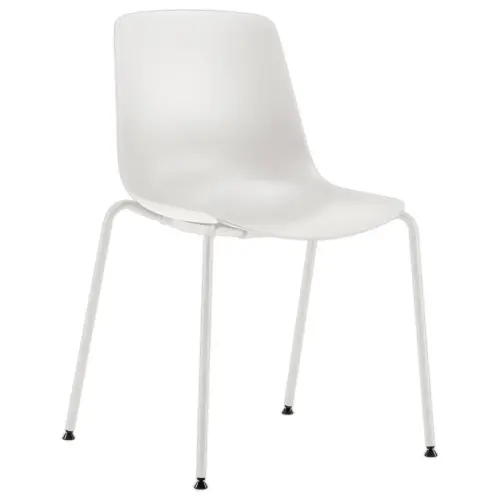 witte polypropyleen stoel 4 witte poten