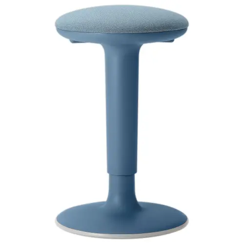 Blauwe schommelkruk 