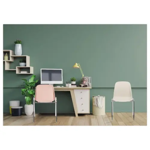Pastel beige Charlotte stoel 