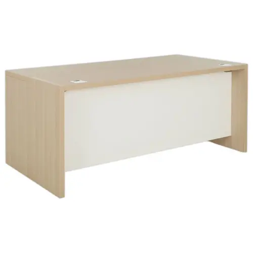 Rechthoekig bureau BARI L180 cm eik en wit gemonteerd
