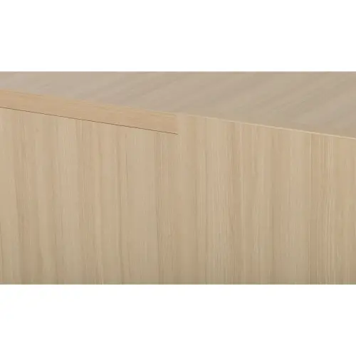 Rechthoekig bureau BARI L180 cm eik en wit gemonteerd