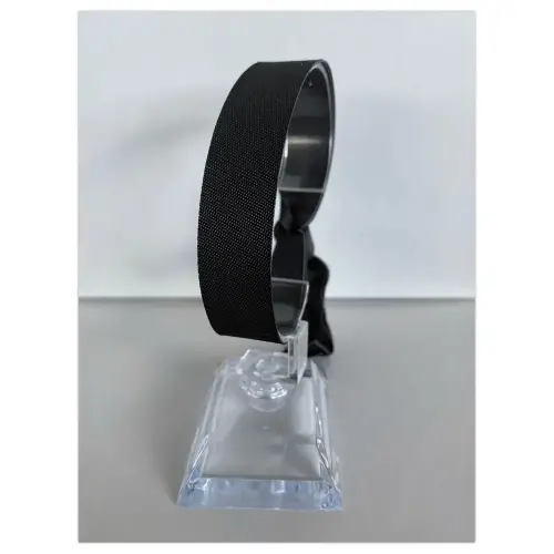 100 zwarte stoffen armbanden