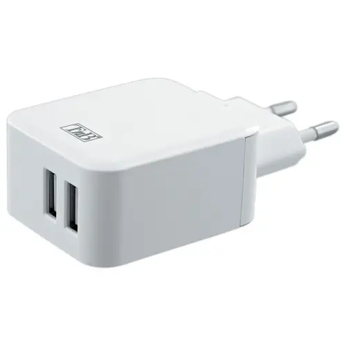USB-A 24W 2-poorts netadapter 