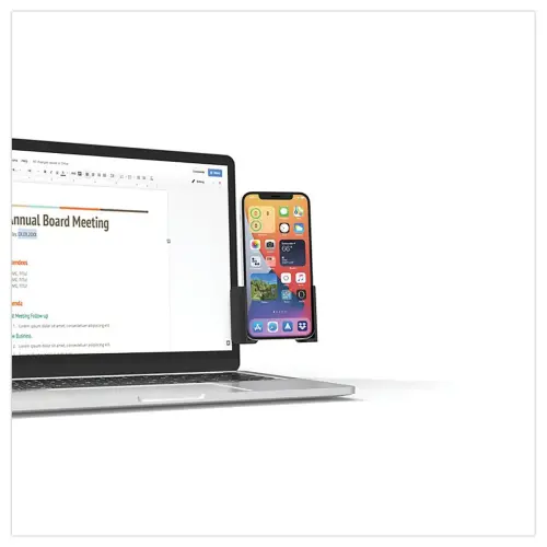 Phoneside One - smartphonehouder voor computerbeeldscherm Blauw 