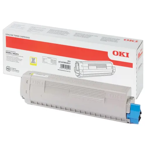 Toner OKI 45862837 - Geel