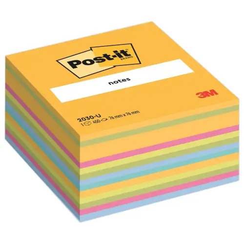POST-IT® Kubusblok memoblaadjes Light Energie 76x76mm - 450 blaadjes