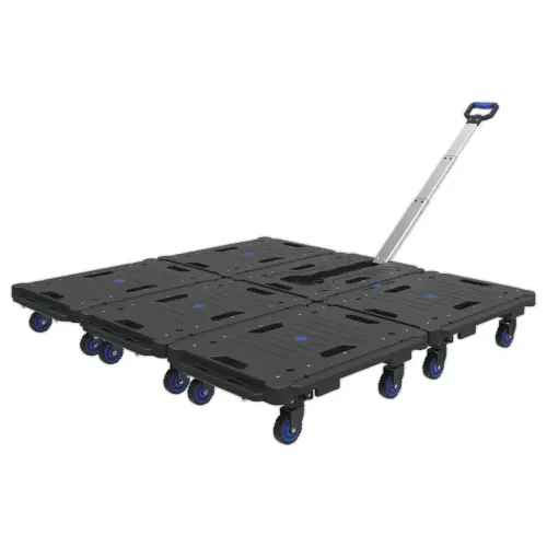 Rollend plateau met telescopische handgreep