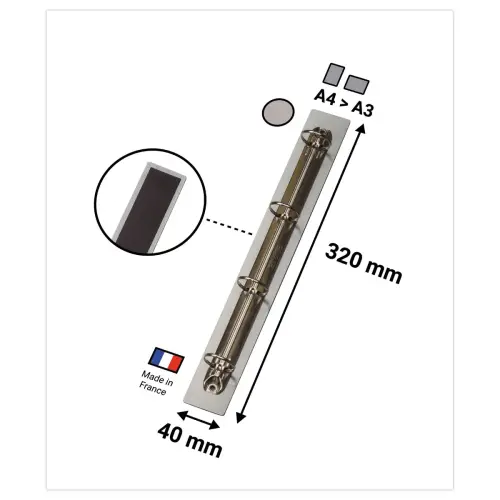 Magnetische displaysteun met 4 ringen 