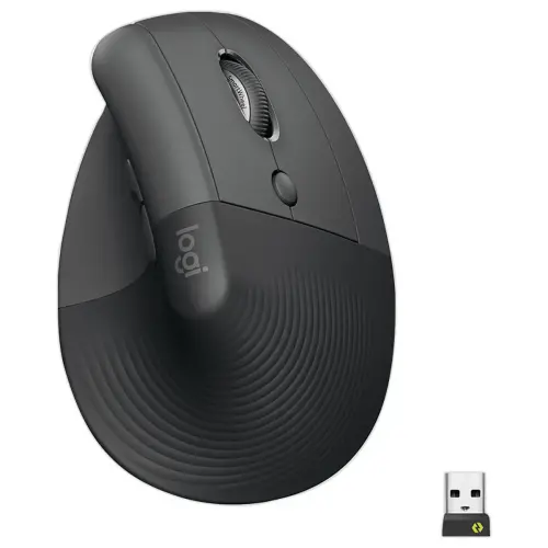 Ergonomische muis LIFT rechtshandig Logitech donkergrijs - Voor Bedrijven
