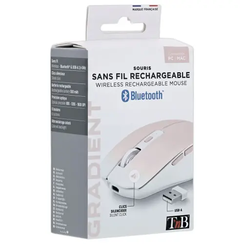 Roze Dual Connect gradient muis