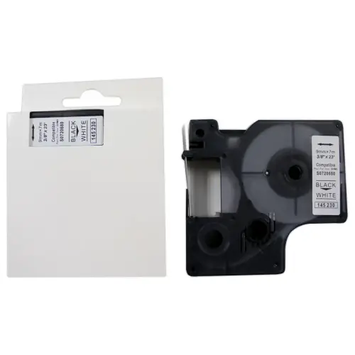 5  rolletjes linten D1 9mmx7m zwart/wit compatibel met DYMO S0720680 