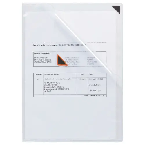 2  Kleefbare hoekmappen A3 