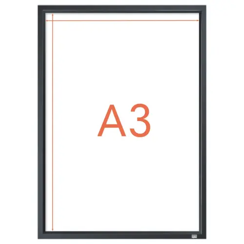Klemclip voor A3 Nobo poster - zwart