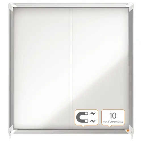Premium Plus binnenvitrines - 12xA4- Nobo magn Wit
