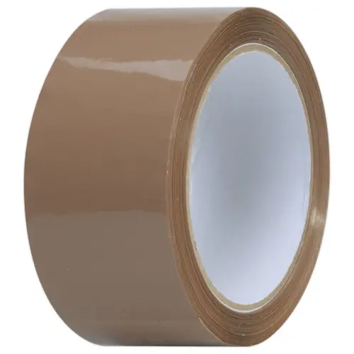 6 Polypropyleen rollen verpakkingsplakband havana - 100 m x 48 mm 45 µ