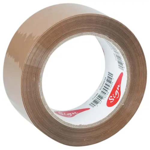 6  Rollen polypropyleen verpakkingsplakband havana -100 m x 48 mm 50 &micro; 