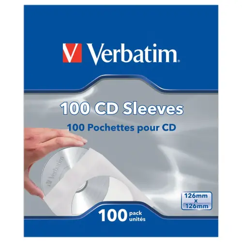 100  CD/DVD papier hoezen 
